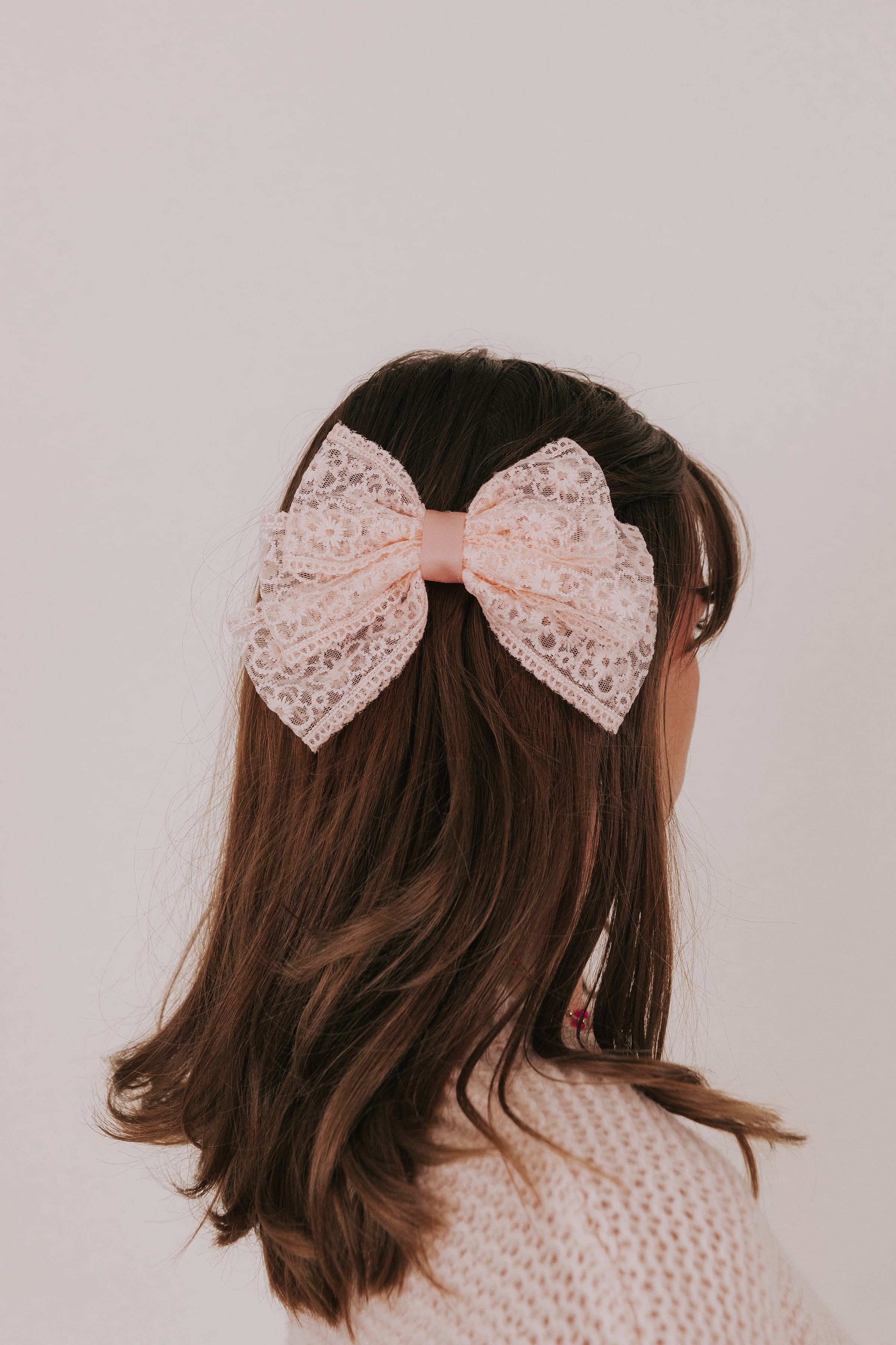 Lace Petals Bow - 2 Colors!