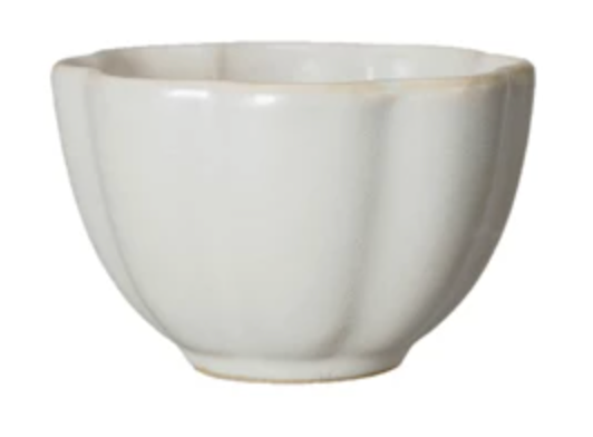 Stoneware Flower Shaped Bowl, 3 Colors