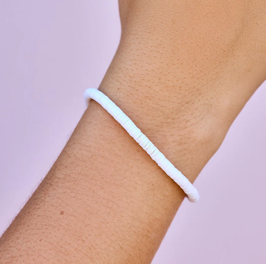 PURA VIDA - White Seascape Stretch Bracelet