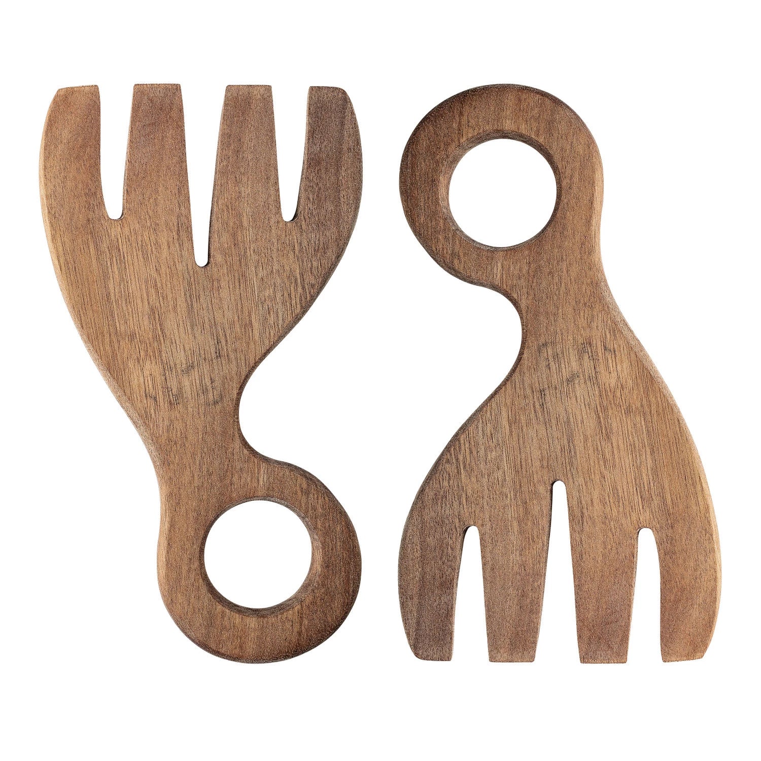 Acacia Wood Salad Servers, Set of 2