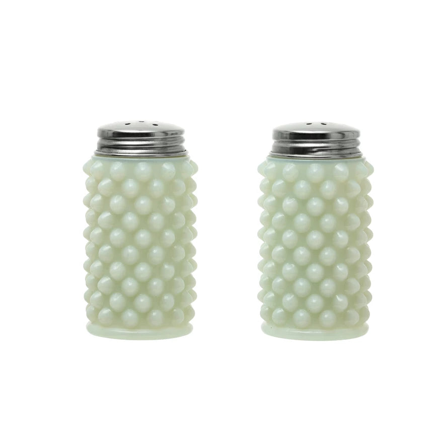 Milk Glass Salt and Pepper Shakers