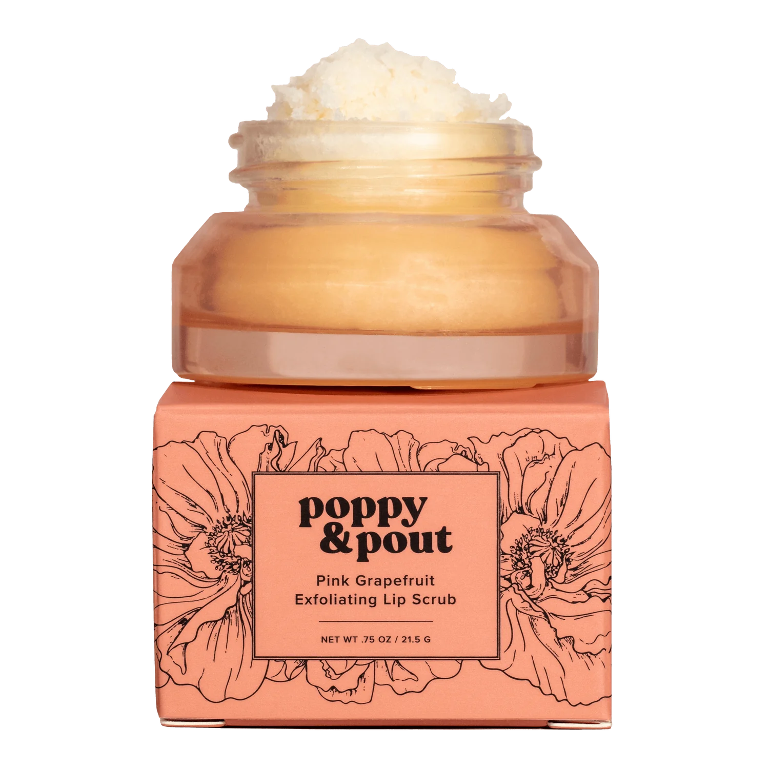 Poppy + Pout Lip Scrub - Pink Grapefruit