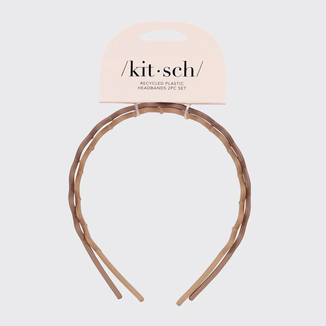 KITSCH - Recycled Plastic Zig Zag Headband 2pc