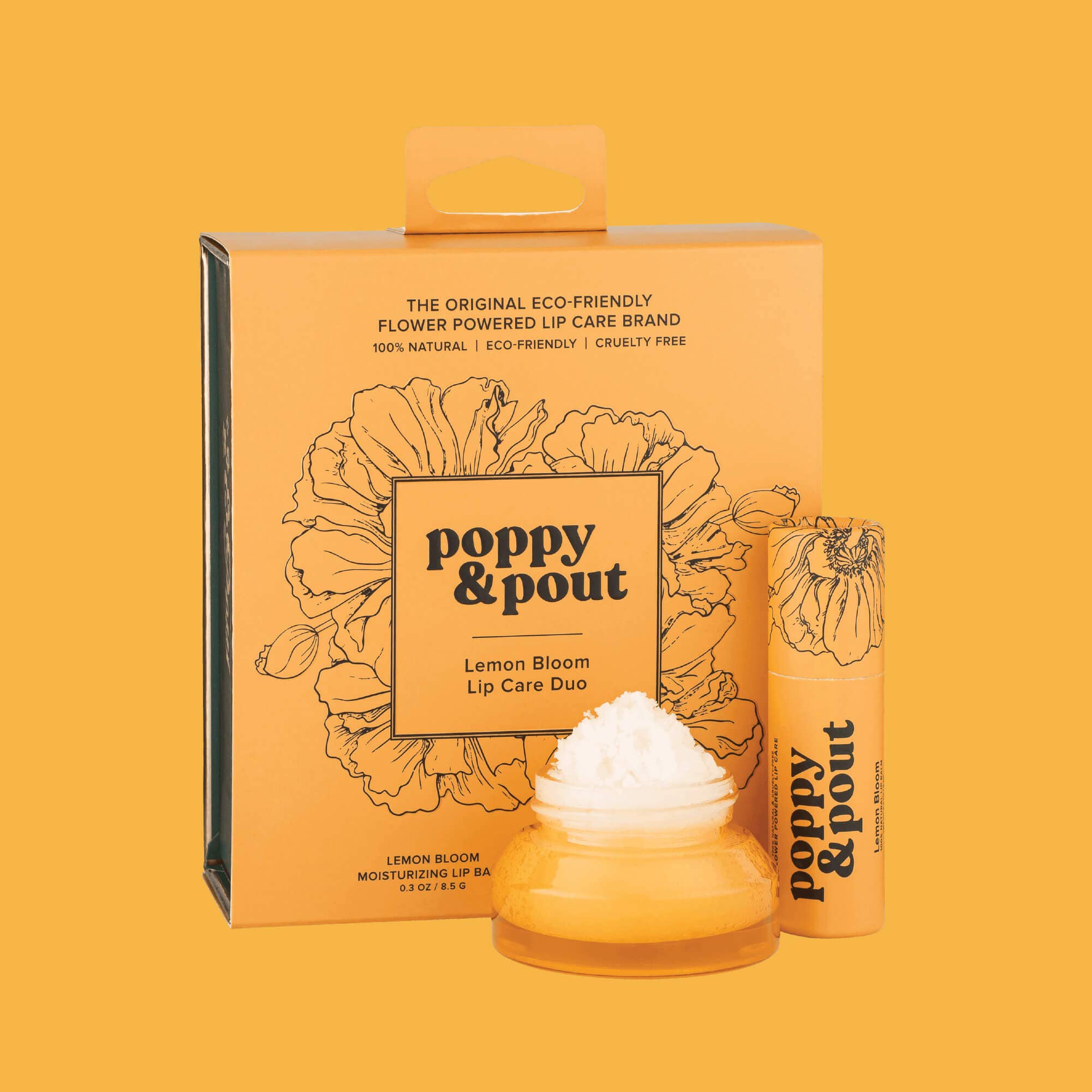 POPPY & POUT - Lip Care Duo - Lemon Bloom