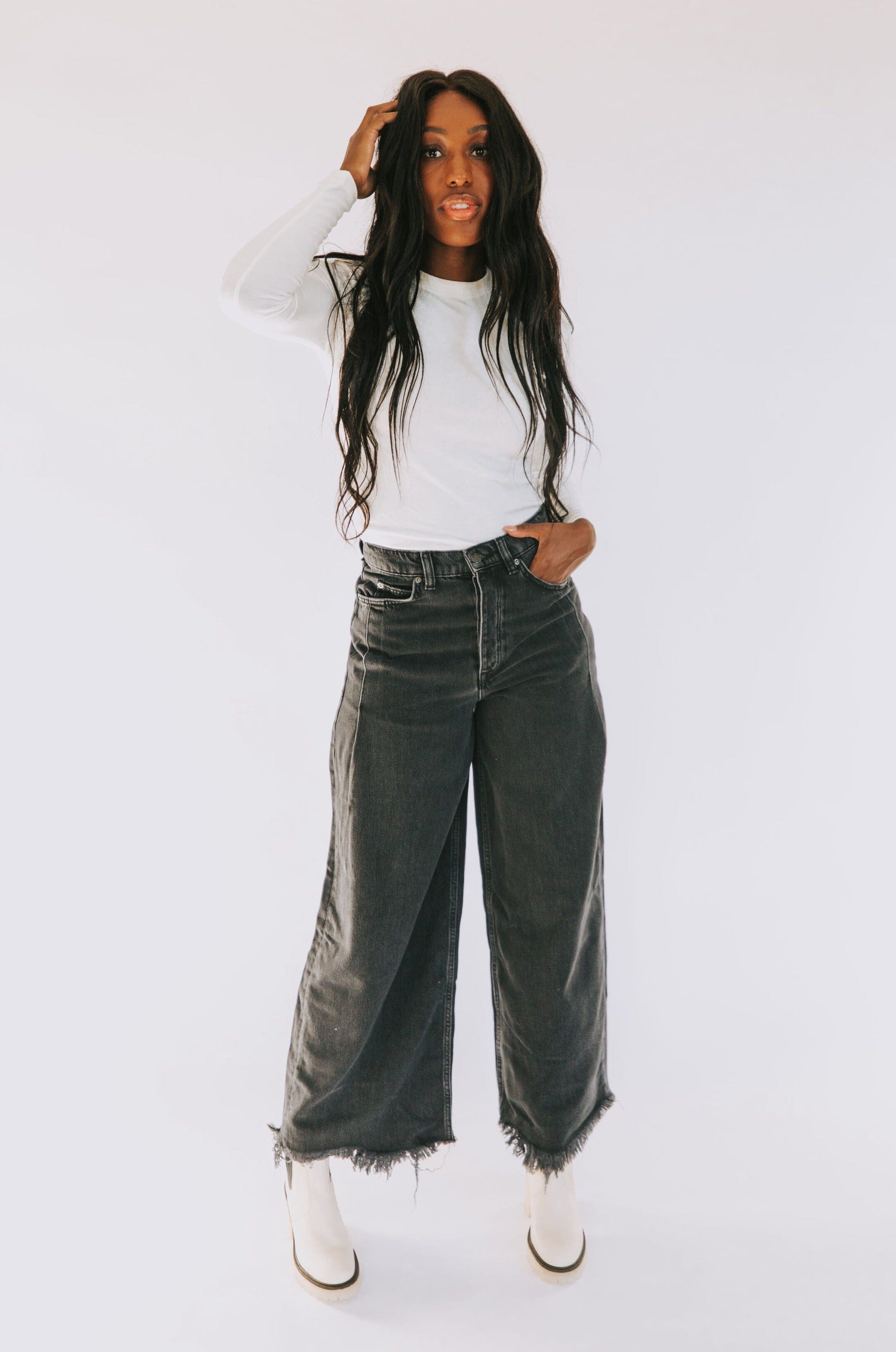 Slouchy pantalones best sale