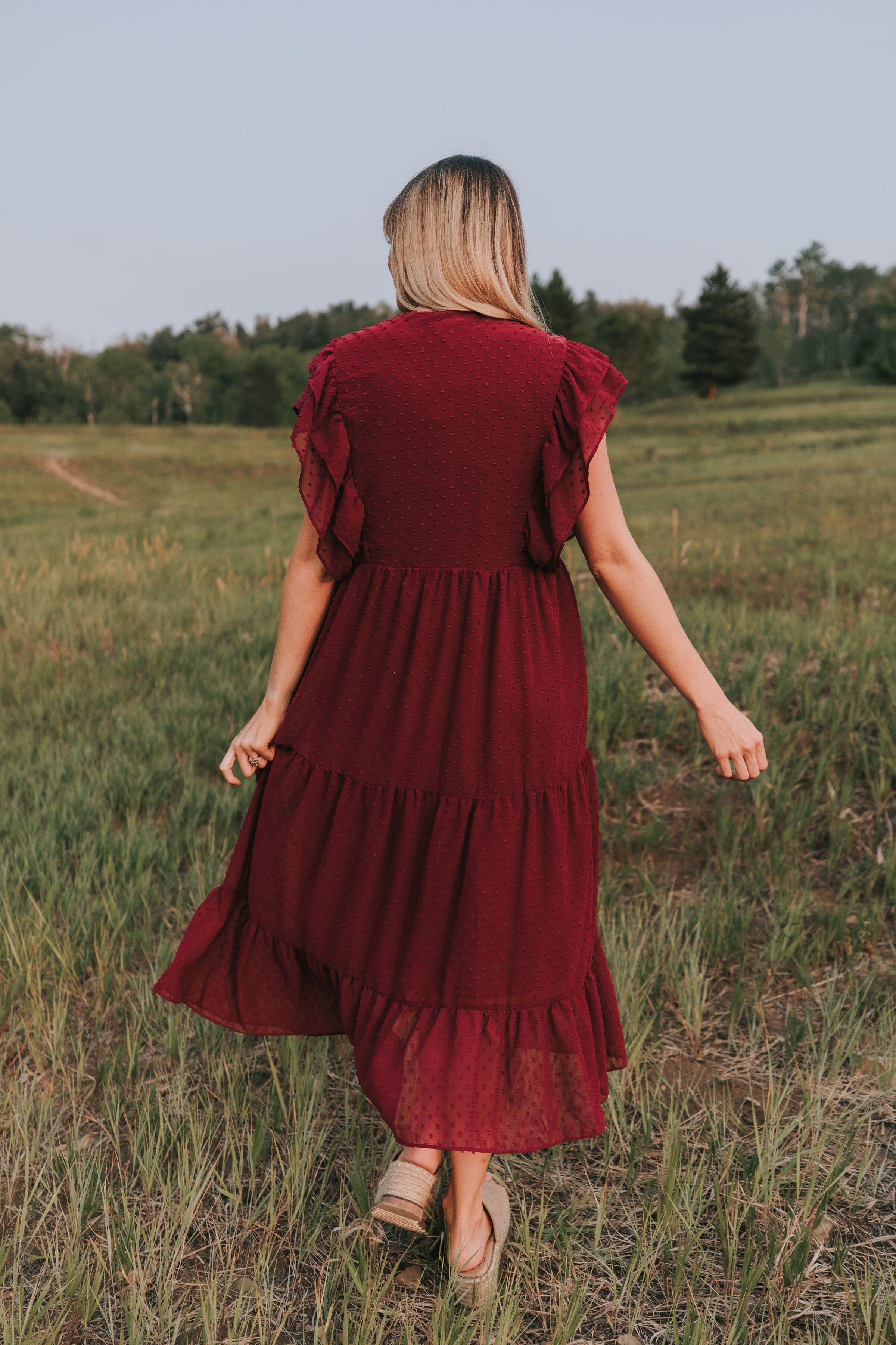 Romantic meadow clearance tiered ruffle dress