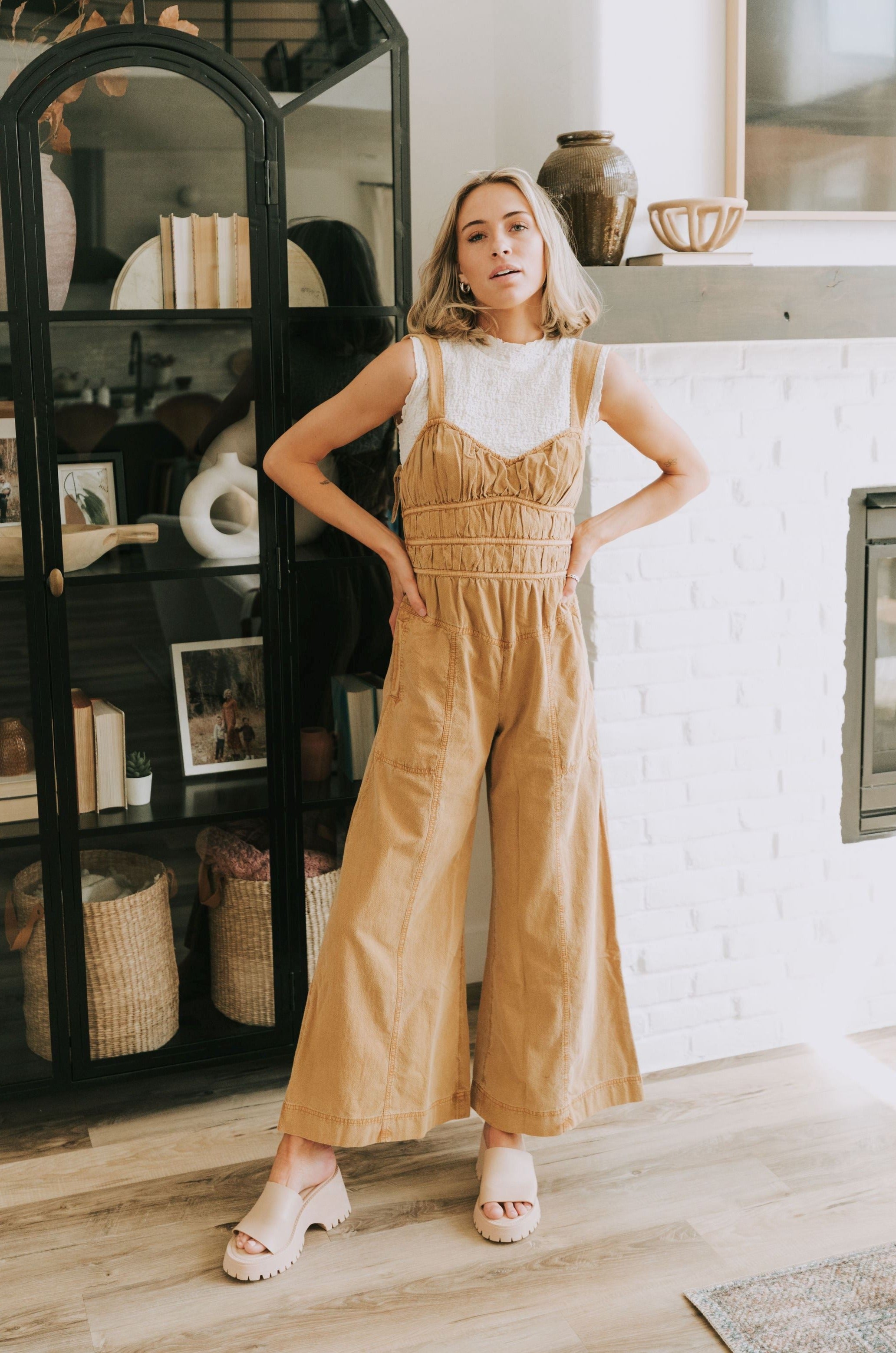 Free people better store off jumpsuit